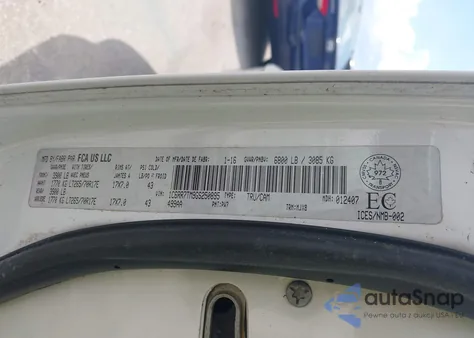 2016 Ram 1500 Slt from USA, damaged, VIN 1C6RR7TM9GS250895